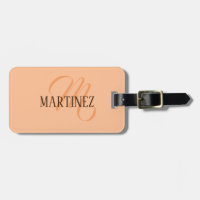 Perzik Fuzz Elegante Gepersonaliseerde Naam