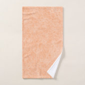 Perzik Fuzz Faux Leder Bad Handdoek (Handdoek)