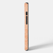 Perzik Fuzz Faux Leder Case-Mate iPhone Case (Achterkant / Links)