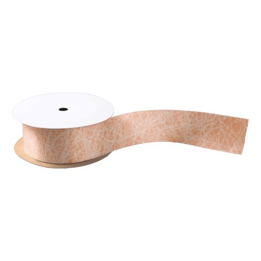 Perzik Fuzz Faux Leder Lint (Spoel)