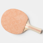 Perzik Fuzz Faux Leder Tafeltennisbatje (Zijkant)