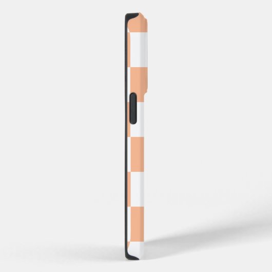 Perzik Fuzz geruit Gingham patroon Case-Mate iPhone Case (Achterkant / Rechts)