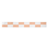 Perzik Fuzz geruit Gingham patroon Lint (Voorkant)