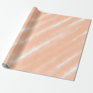 Perzik Fuzz Kleur Waterverf Abstract Patroon Cadeaupapier