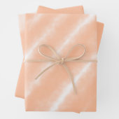 Perzik Fuzz Kleur Waterverf Abstract Patroon Inpakpapier Vel (In situ)