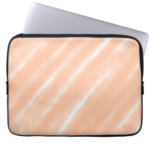 Perzik Fuzz Kleur Waterverf Abstract Patroon Laptop Sleeve