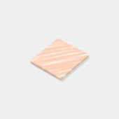 Perzik Fuzz Kleur Waterverf Abstract Patroon Post-it® Notes (Schuin)