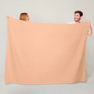 Perzik Fuzz Solid Fleece Deken