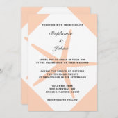 Perzik Fuzz Zeester Elegant Tropisch Strand Bruilo Kaart (Voorkant / Achterkant)