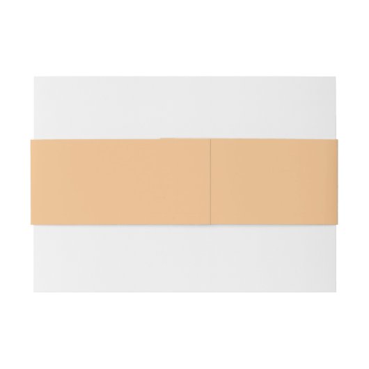 Perzik gekleurde moderne script bruiloft namen uitnodigingen wikkel (Achterkant Voorbeeld)