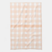 Perzik Gingham Keukenhanddoek (Verticaal)