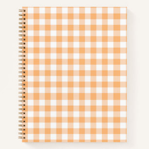 Perzik Gingham Notitieboek