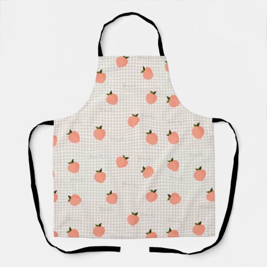 Perzik Gingham Schort (Voorkant)