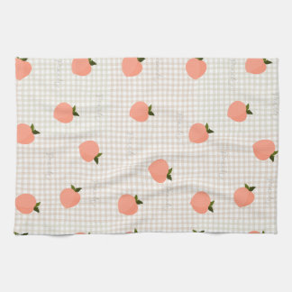 Perzik Gingham Theedoek