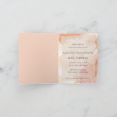 Perzik Gouden Marmer Effect Monogram Elegante Trou (Binnen)