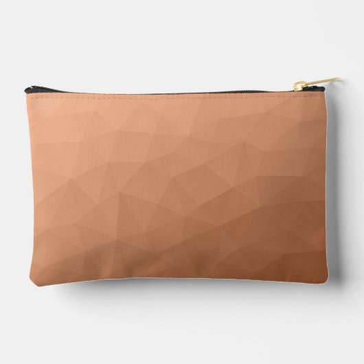 Perzik gradiënt geometrisch mesh patroon Monogram Etui (Achterkant)