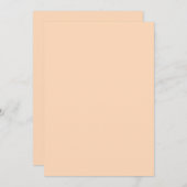 Perzik Kleur Kaart (Voorkant / Achterkant)