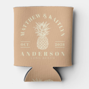 Perzik Kus Tropische Ananas Trouw Kam Blikjeskoeler
