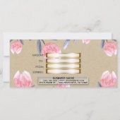 Perzik Lentewaterverf Tulpen Cadeaubon (Achterkant)