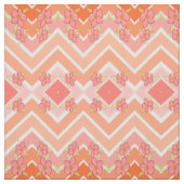 Perzik met koraal stof (Swatch)