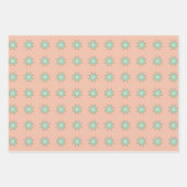 Perzik & Mint Pastels Wrapping Papier Flat Sheet S Inpakpapier Vel (Voorkant 2)