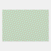 Perzik & Mint Pastels Wrapping Papier Flat Sheet S Inpakpapier Vel (Voorkant)