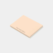 Perzik naam post-it® notes (Schuin)