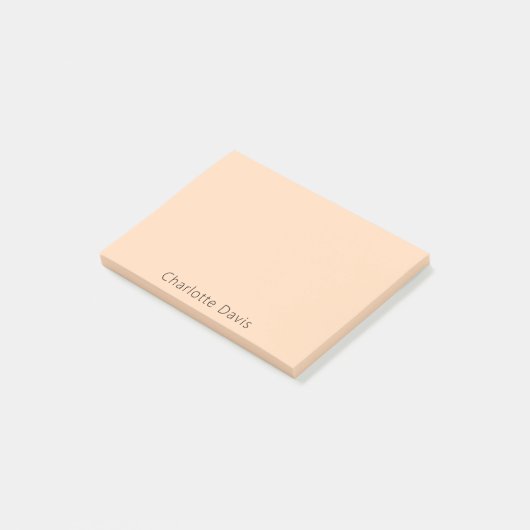 Perzik naam post-it® notes (Schuin)