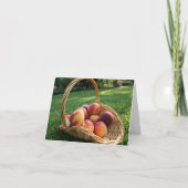 Perzik notecard kaart (Voorkant)