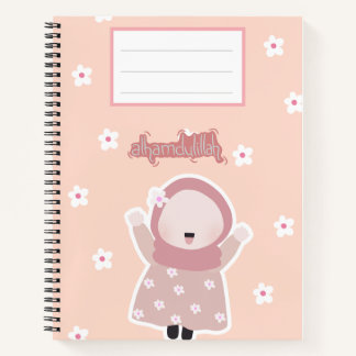 Perzik Notitieboek "Alhamdulillah"