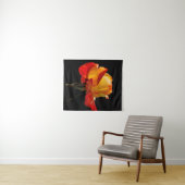 Perzik Oranje Roos Wandkleed (In Situ (horizontaal))