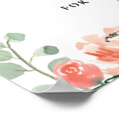 Perzik Pioen en Hortensia Bruidsontvangst Poster (Hoek)