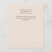 Perzik Pioenroos Salie Bloem Budget Bruiloft (Achterkant)