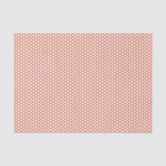 Perzik polka dots tissue papier (Voorkant)