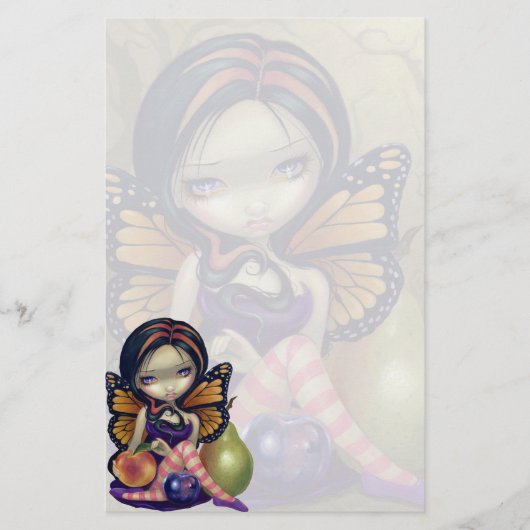 "Perzik, pruimen, peren" Briefpapier (Voorkant)