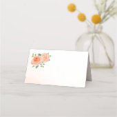 Perzik Roos Blank Plaats Kaarten (Voorkant)