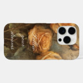 Perzik Roos Bloemen Romantisch Case-Mate iPhone Case (Achterkant (horizontaal))