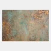 Perzik Roos Bloemige Bruiloft Inpakpapier Vel (Voorkant 3)