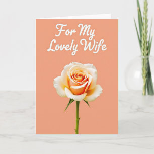 Perzik Roos Lieve Vrouw Kaart