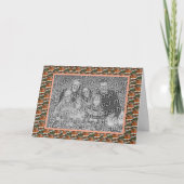 Perzik Roosknop Bloem Persoonlijke Foto  Kaart (Voorkant)