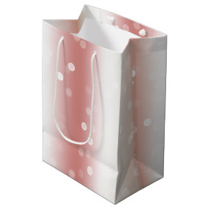 Perzik Roze Ombre Goud Kerstmis Medium Cadeauzakje