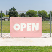 Perzik Roze OPEN Banner (Insitu)