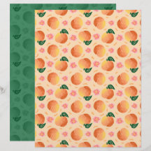 Perzik scrapbookpapier