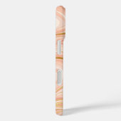 Perzik Taart Marmer Goud Glitter  Case-Mate iPhone Case (Achterkant / Rechts)