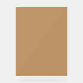 Perzik Tan Kleurblok | Zachte Trouwontwerp Acryl Bord (Voorkant)