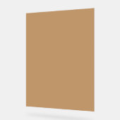 Perzik Tan Kleurblok | Zachte Trouwontwerp Acryl Bord (Hoek)