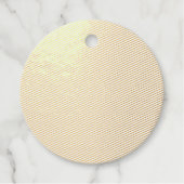 Perzik Tan Kleurblok | Zachte Trouwontwerp Bedankjes Labels (Voorkant)