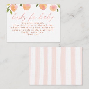 Perzik Thema Boeken Voor Baby Baby Shower Informatiekaartje