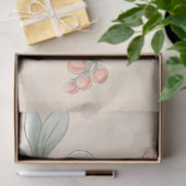 Perzik Tone Waterverf Tuin Bloemen Decoupage Tissuepapier (Geschenk)