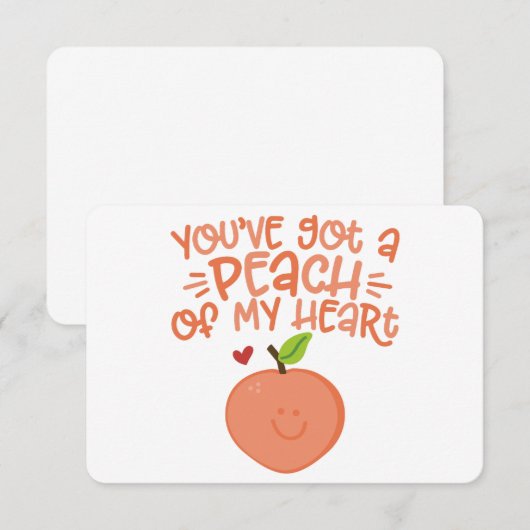 PERZIK VAN MIJN HART (Voorkant / Achterkant)